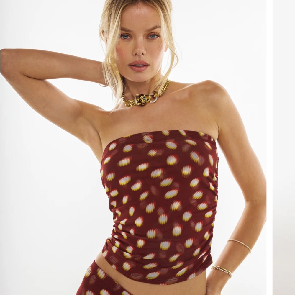 BONNIE MESH TOP and SKIRT IN SPICE